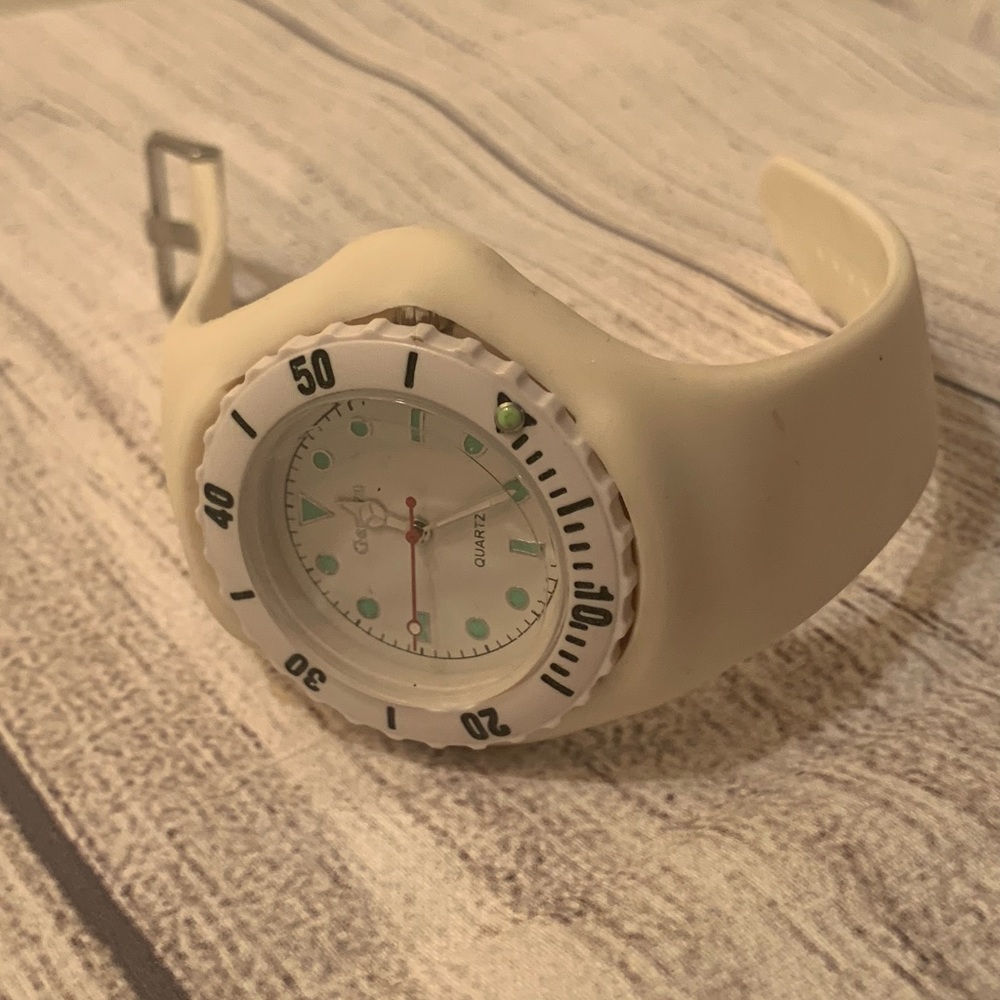 Geneva White Watch 9 inches